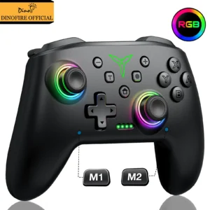 Dinofire - Manette de jeu sans fil RGB