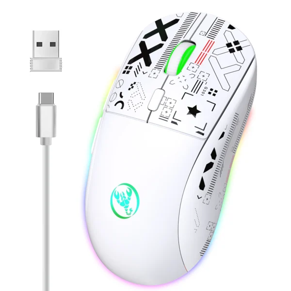 Souris mecanique sans fil T90 2.4G