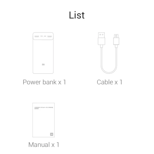 Batterie Externe Portable Mi Power Bank