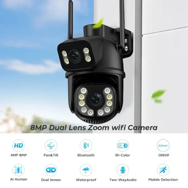 security protection camera surveillance exterieur sans fil iptv camera wifCam ra de surveillance ext rieure PTZ