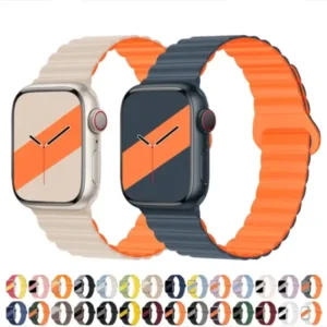 Bracelet magnétique silicone Apple Watch